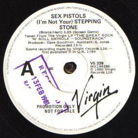 God Save The Sex Pistols Stepping Stone Australia Promo